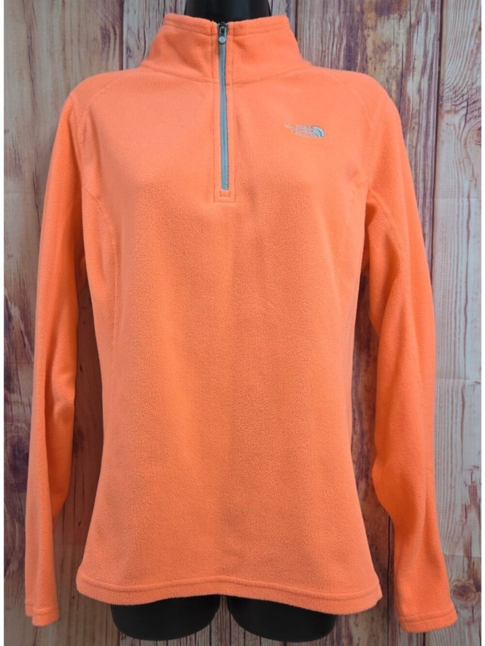 The North Face Womens Orange Fleece Pullover Medium Outdoor Wear